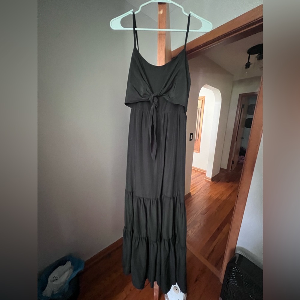 Black maxi dress